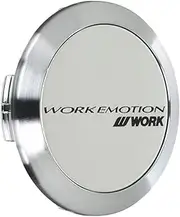 Work Emotion KWM-FHLX4 Flat Type Center Cap, Silver, Pack of 4