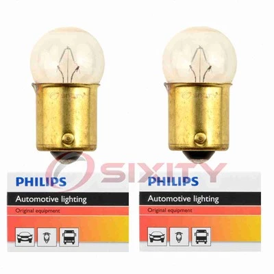 2 pc Philips License Plate Light Bulbs for Jeep Cherokee CJ5 CJ6 CJ7 DJ5 J10 pm (for: Jeep)