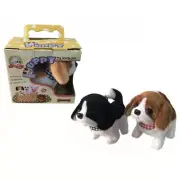 Walking, Moving, Sounding, Tail Wagging Plush Baby Beagle Puppy dog Cavalier Kin
