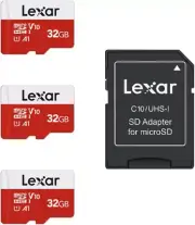Lexar 64GB Micro SD Card 2 Pack, microSDXC UHS-I Flash Memory with... x2