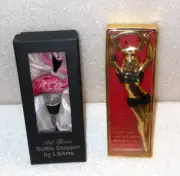 NEW FLAMINGO Art Glass Bottle Topper Stopper By LS & Go Go Bottle Opener for Men