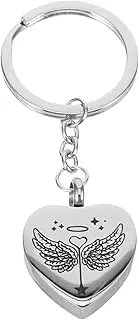 PENIKOKO Heart Shape Urn Keychain for Ashes Memorial Pet Urn Key Chain Durable Keepsake Pendant for Remembering Beloved Pets Convenient and Portable