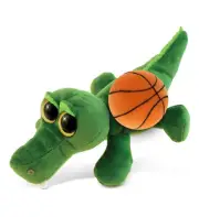 DolliBu Soft Huggable Alligator Stuffed Animal with Basketball Plush - 6 Inches