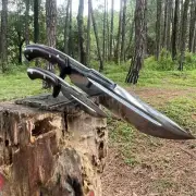 11" Hand Forged Custom Seax knife | Full Tang Khukuri | cleaver Kukri Machete