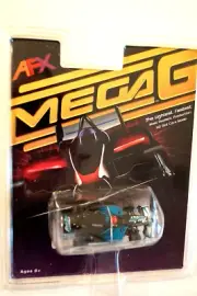 AFX HO MEGA G AMJET #29 FORMULA ONE RACING SLOT CAR BLACK/BLUE MINT FRE SHIPNG