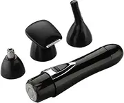 Rechargeable Nose Hair Trimmer Multi Function Electric Shaver for Men Women Compact Portable Design Button Fashionable Black Color for Travel Everyday Use