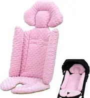 Baby Stroller Cushion - Breathable Stroller Mat with Head and Body Support | High Chair Seat Liners | Car Seat Protector | Thicken Uniiversal Padding Liner for Stroller Pram Buggyy