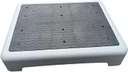 Shower Step Stool Anti Slip Platform Slip Resistant, Portable Stepping Stool for Bedroom Kitchen Car Office Kids, Black