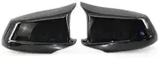 for B&MW 5 Series F10/F11/F18 Pre-Lci 2011-2013 Car Replacement Side Rear View Mirror Cover Caps Reverse Shell Case Car Side Mirror Cover Exterior Mirrors (Color : Bright Black)