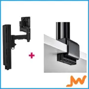 Atdec Single 460mm Monitor Arm C Clamp - Black