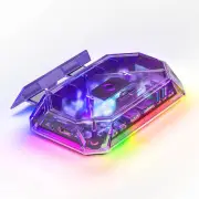 JSAUX Portable USB Powered 12 Port RGB Docking Station - HB1201S - Clear Purple