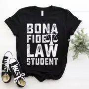 Funny Advocate Office Lawyer Attorney Bona Fide Law Student T-Shirt Size S-5XL