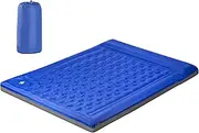 Camping Sleeping Mat - Inflatable Resting Bed for 2 Persons - Thick Inflatable Sleeping Mat for 2 Person with Pillow Built-in Foot Pump for Backpacking, Hiking, Traveling