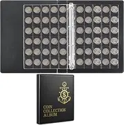 Coin Collection Holder Album for Collectors, 300 Pockets Coin Collection Book Binder Supplies