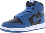 [Nike] Jordan Big Kid's 1 Retro High OG Brotherhood Uni Gold/Lt Bordeaux (575441 706), White/Medium Olive-light Curry, 6 US
