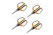 Fiskars Solid snip pruning shears SP15 Ideal for trimming intricate cuts on plants and flowers 1051602 F9240-036 (Pack 4)