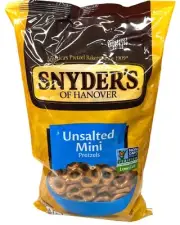 Snyder's Of Hanover Unsalted Mini Pretzels 12 oz Snyders