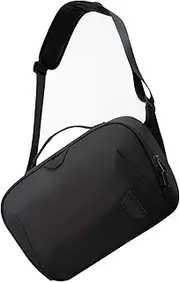 BAGSMART Camera Bag, DSLR Camera Bag, Waterproof Crossbody Camera Case with Padded Shoulder Strap, Anti-Theft Camera Shoulder Bag, Black