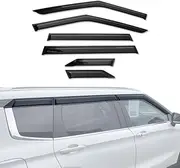 AUSGO Weathershields Compatible with Mitsubishi Outlander ZM Series 2021-Onwards, Luxury Weather Shields Window Visors Wind Deflectors Sun Rain Guard 6PCS Set