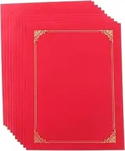 Tofficu Document Paper Covers for Certificate Holders 10pcs Creative Covers for Award and Honor Certificates