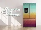Diamond Shape Pattern Color Fade Fridge Freezer Wrap Side Door Vinyl Decal
