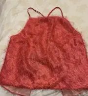 New Witchery Cocktail Party Fluffy Open Back Top Sz L