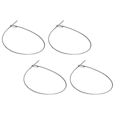 4 Pcs Barbecue Sign Poultry Skewers Reusable Stainless Steel Bbq Sticks