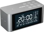 TEKISM Bluetooth Speaker with Digital Alarm Clock, Wireless Charger, FM Clock Ra
