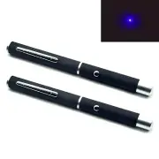 2pcs 450nm 1mW Blue Dot Laser Pointer Pen LED