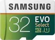Samsung 64/128/256GB 100MB/s (U3) MicroSDXC Evo Select Memory Card with Adapter