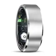 Smart Ring For Health Monitoring And Multiple Sports Modes R5 Size 8 Silver Activity Trackers