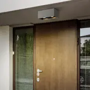 Lesmo Outdoor LED Wall Light in Black or White