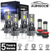 For Mercedes-Benz CLS550 2007-2009-2011 - 6x LED Headlight+Fog Light Bulbs White (for: Smart)