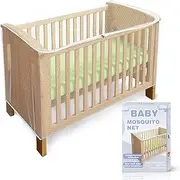 Mosquito net for Baby beds, Travel cot Insect Protection, Baby Mosquito Insect net with Zip for Quick, Easy Access to Your Baby