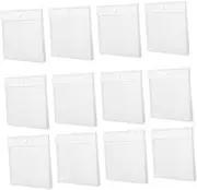 Angoily 12pcs Paper Storage Bag Stamp Storage Pockets Plastic Filing Envelopes Scrapbook Paper Storage Handheld Plastic Folder Bag Plastic Scrapbook Organizer Receipt Holder Pp Transparent