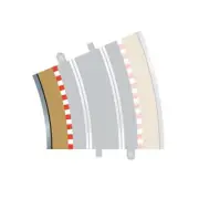 Scalextric Sport Track Radius 4 Curve Inner Borders 22.5° & Barriers x4 C8282