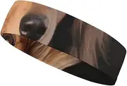 [YKLBV] Moisture Wicking Headbands for Men and Women Animal Cute Owl Sports Sweatband for Tennis Basketball Running Gym Working Out