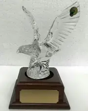Waterford Crystal | EAGLE'S WINGS ✪NEW✪ 127014400 RARE RETIRED 7 In BALD BIRD US
