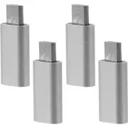 4pcs USB-C Adapter Male Micro USB To Female Type-c USB Charger Computer Extender