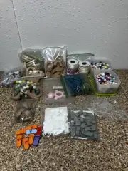 Bulk Lot DIY Silicone & Wood Pacifier Clips Bracelets Necklace String & Beads