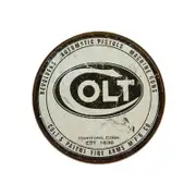 Colt Round Logo Metal Tin Sign