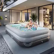 Portable Swimming Pool for Kids Large Inflatable Swimming Pool Oversized Thickened Rectangular for Outdoor, Garden, Backyard, Lawn(3.88m/13ft)