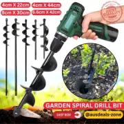 Power Garden Plant Spiral Drill Hole Planter Auger Earth Bit Post Digger Tools