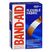 Johnson & Johnson Band-Aid Flexible Fabric Adhesive Bandages All One Size, 100 each (Pack of 1)