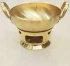 Thai Traditional Bangkok Brass Wok & Stove Large Burner Set for Food Dessert X 4