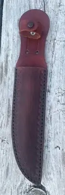 Leather Knife Sheath Handcrafted For Fixed Blade Knife Holster Brown