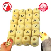 Bonka Bird Toys 2527 Tiny ABC Cubes Foot Talon Craft Part Bird Toys Conure Pets