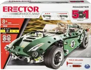 Meccano 5-in-1 Roadster Pull Back Car STEM Building Kit, 174 Parts