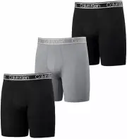 Calvin Klein Mens Medium 3 Pack Lightweight Boxer Brief - Black Wolf Gray