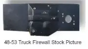 1937 1939 Ford Truck Firewall Pad with Battery Box